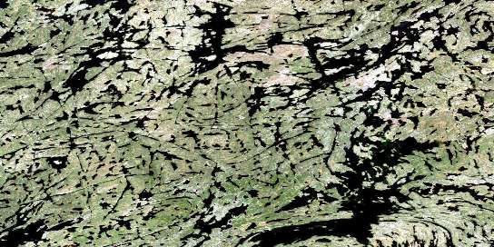 Dodge Lake Satellite Map 074P13 at 1:50,000 scale - National Topographic System of Canada (NTS) - Orthophoto