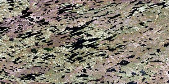 Glass Lake Satellite Map 075B02 at 1:50,000 scale - National Topographic System of Canada (NTS) - Orthophoto