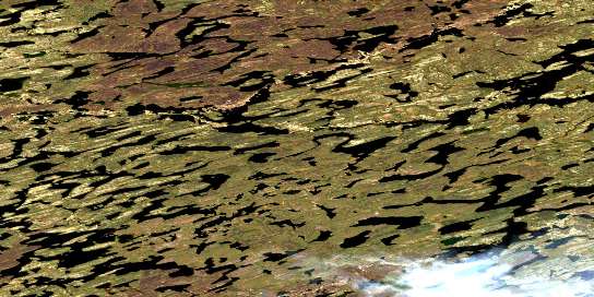 Carleton Lake Satellite Map 075B07 at 1:50,000 scale - National Topographic System of Canada (NTS) - Orthophoto