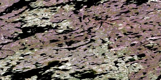 Air photo: Odin Lake Satellite Image map 075B09 at 1:50,000 Scale