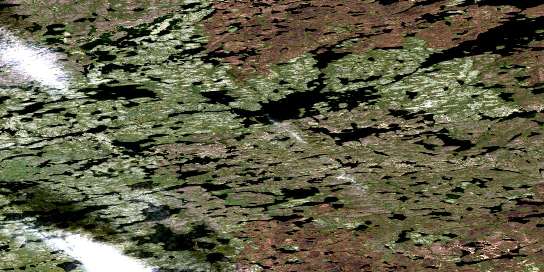 No Title Satellite Map 075B15 at 1:50,000 scale - National Topographic System of Canada (NTS) - Orthophoto