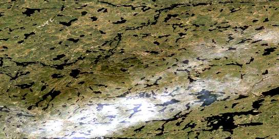 Air photo: Brazen Lake Satellite Image map 075C01 at 1:50,000 Scale