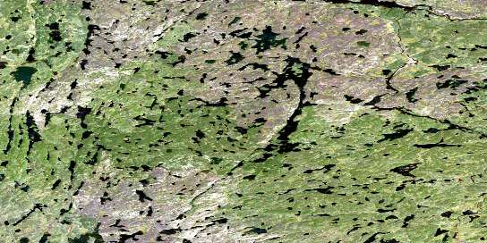 Air photo: Grampus Lake Satellite Image map 075C11 at 1:50,000 Scale