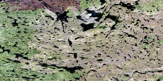 Air photo: Salmon Lake Satellite Image map 075C13 at 1:50,000 Scale