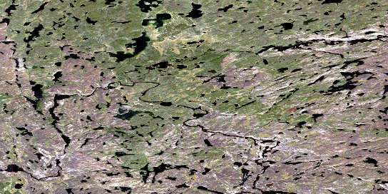 Kidder Lake Satellite Map 075C14 at 1:50,000 scale - National Topographic System of Canada (NTS) - Orthophoto