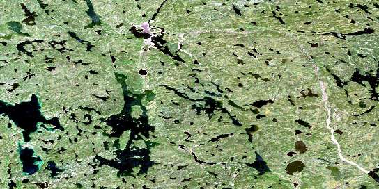 Air photo: Largepike Lake Satellite Image map 075D01 at 1:50,000 Scale