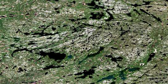 Schaefer Lakes Satellite Map 075D03 at 1:50,000 scale - National Topographic System of Canada (NTS) - Orthophoto