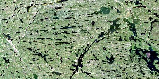 Air photo: Bedodid Lake Satellite Image map 075D08 at 1:50,000 Scale