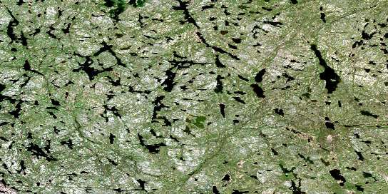 Air photo: Champagne Lakes Satellite Image map 075D11 at 1:50,000 Scale
