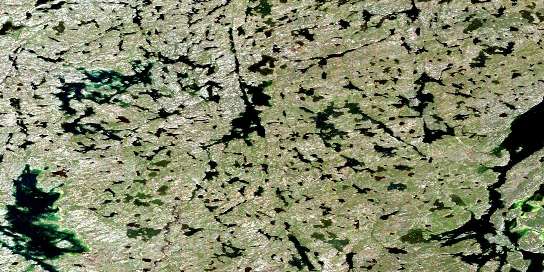 King Lake Satellite Map 075E02 at 1:50,000 scale - National Topographic System of Canada (NTS) - Orthophoto