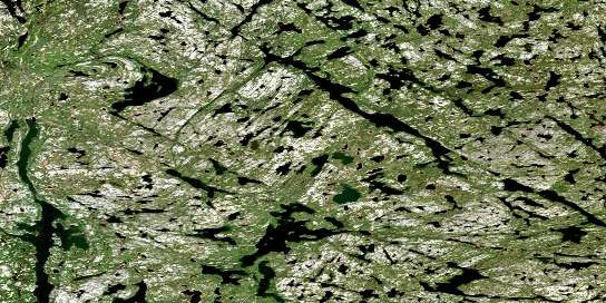 Air photo: Drywood Lake Satellite Image map 075E04 at 1:50,000 Scale