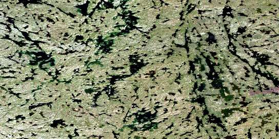 Berrigan Lake Satellite Map 075E07 at 1:50,000 scale - National Topographic System of Canada (NTS) - Orthophoto