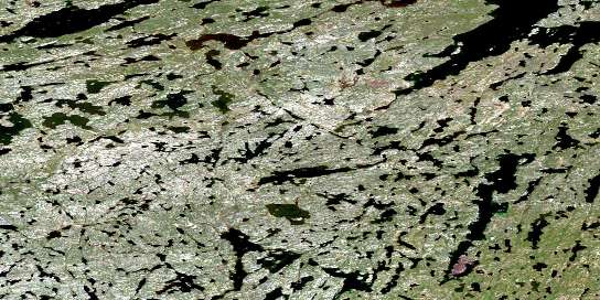 Air photo: Lefleur Lake Satellite Image map 075E15 at 1:50,000 Scale