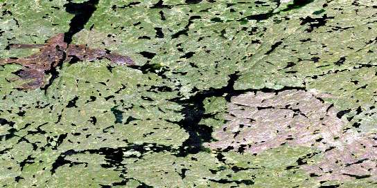 Air photo: Powder Lake Satellite Image map 075F03 at 1:50,000 Scale