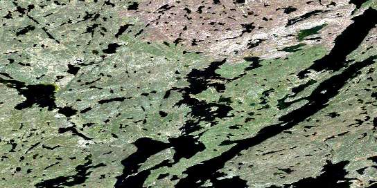 Walker Lake Satellite Map 075F13 at 1:50,000 scale - National Topographic System of Canada (NTS) - Orthophoto