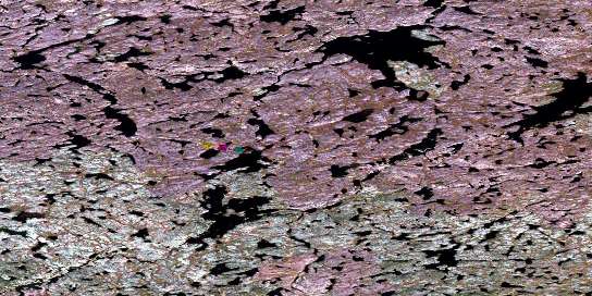Air photo: Burpee Lake Satellite Image map 075G07 at 1:50,000 Scale