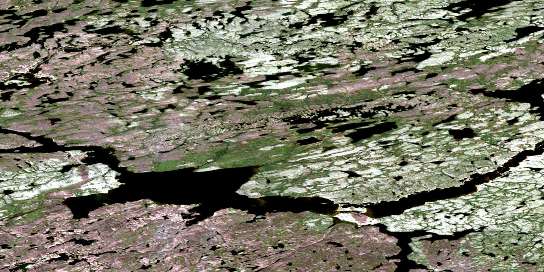 Air photo: Mcarthur Lake Satellite Image map 075G10 at 1:50,000 Scale