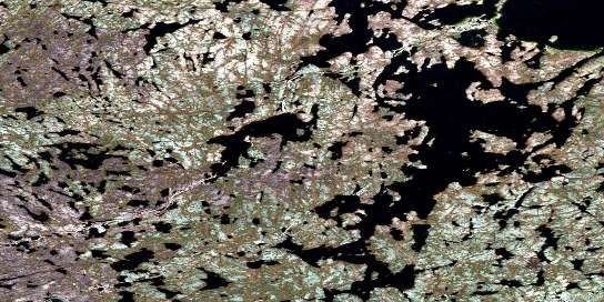 No Title Satellite Map 075H05 at 1:50,000 scale - National Topographic System of Canada (NTS) - Orthophoto