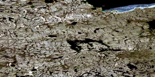 Air photo: Croft Lake Satellite Image map 075I01 at 1:50,000 Scale