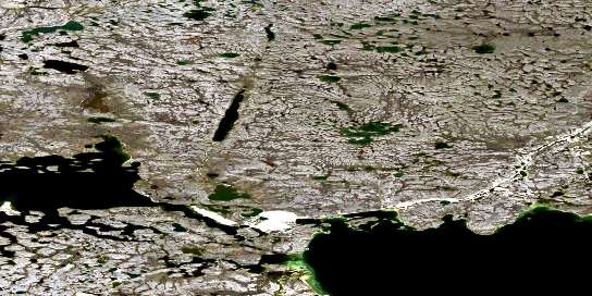 Air photo: Sid Lake Satellite Image map 075I08 at 1:50,000 Scale