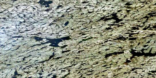 Air photo: Catholic Lake Satellite Image map 075J11 at 1:50,000 Scale