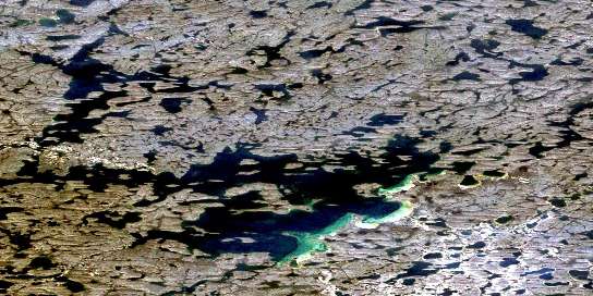 Air photo: Garde Lake Satellite Image map 075J16 at 1:50,000 Scale
