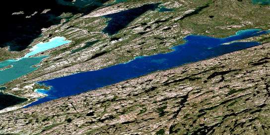 Air photo: Mcdonald Lake Satellite Image map 075L03 at 1:50,000 Scale