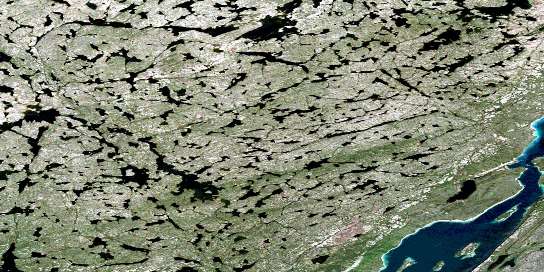 Air photo: Taltheilei Narrows Satellite Image map 075L12 at 1:50,000 Scale