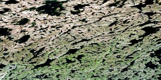 Air photo: Barnston Lake Satellite Image map 075M01 at 1:50,000 Scale