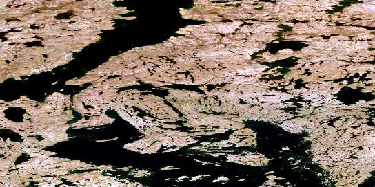 Air photo: Lake Of The Enemy Satellite Image map 075M16 at 1:50,000 Scale