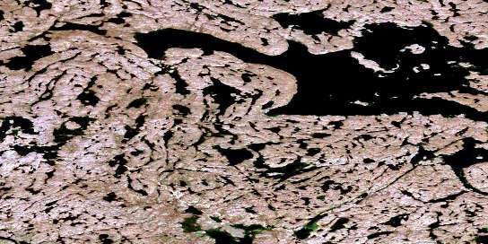 No Title Satellite Map 075N07 at 1:50,000 scale - National Topographic System of Canada (NTS) - Orthophoto