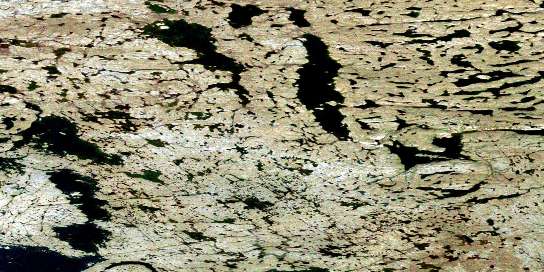 Air photo: Zyena Lake Satellite Image map 075N13 at 1:50,000 Scale