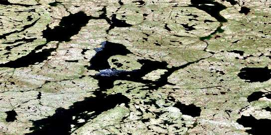 Air photo: Box Lake Satellite Image map 075N14 at 1:50,000 Scale