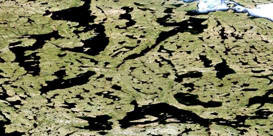 Taylor Lake Satellite Map 075N15 at 1:50,000 scale - National Topographic System of Canada (NTS) - Orthophoto