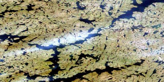 No Title Satellite Map 075O10 at 1:50,000 scale - National Topographic System of Canada (NTS) - Orthophoto