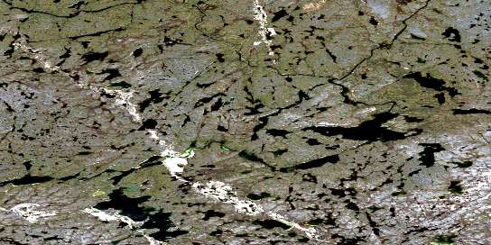 Air photo: Hoare Lake Satellite Image map 075P11 at 1:50,000 Scale