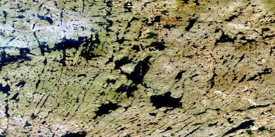 Air photo: Hanbury Lake Satellite Image map 075P12 at 1:50,000 Scale
