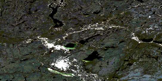 Air photo: Macdonald Falls Satellite Image map 075P15 at 1:50,000 Scale