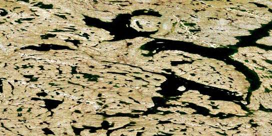 Air photo: Thonokied Lake Satellite Image map 076C05 at 1:50,000 Scale