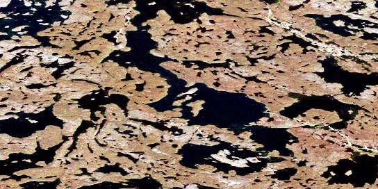 Air photo: Glowworm Lake Satellite Image map 076C11 at 1:50,000 Scale