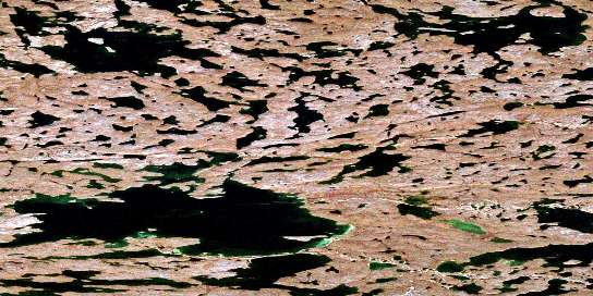 Exeter Lake Satellite Map 076D15 at 1:50,000 scale - National Topographic System of Canada (NTS) - Orthophoto