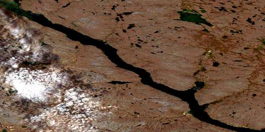 Air photo: Beechey Lake Satellite Image map 076G07 at 1:50,000 Scale
