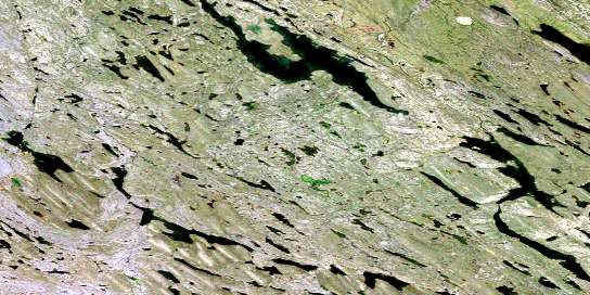 Amagok Creek Satellite Map 076J05 at 1:50,000 scale - National Topographic System of Canada (NTS) - Orthophoto