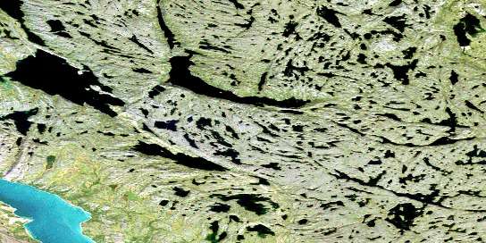 Air photo: Bear Creek Hills Satellite Image map 076J11 at 1:50,000 Scale