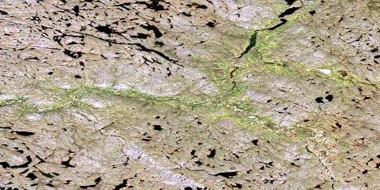 No Title Satellite Map 076J16 at 1:50,000 scale - National Topographic System of Canada (NTS) - Orthophoto