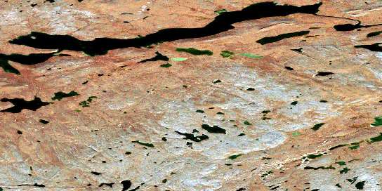 Air photo: Kathawachaga Lake Satellite Image map 076L02 at 1:50,000 Scale