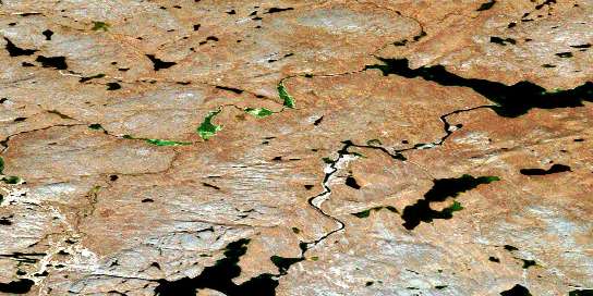 Air photo: Belanger Rapids Satellite Image map 076L03 at 1:50,000 Scale