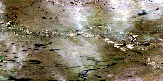Air photo: Bellanca Rapids Satellite Image map 076L08 at 1:50,000 Scale