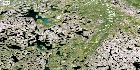 No Title Satellite Map 076M10 at 1:50,000 scale - National Topographic System of Canada (NTS) - Orthophoto