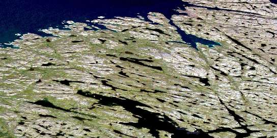 Air photo: Inman Harbour Satellite Image map 076M16 at 1:50,000 Scale